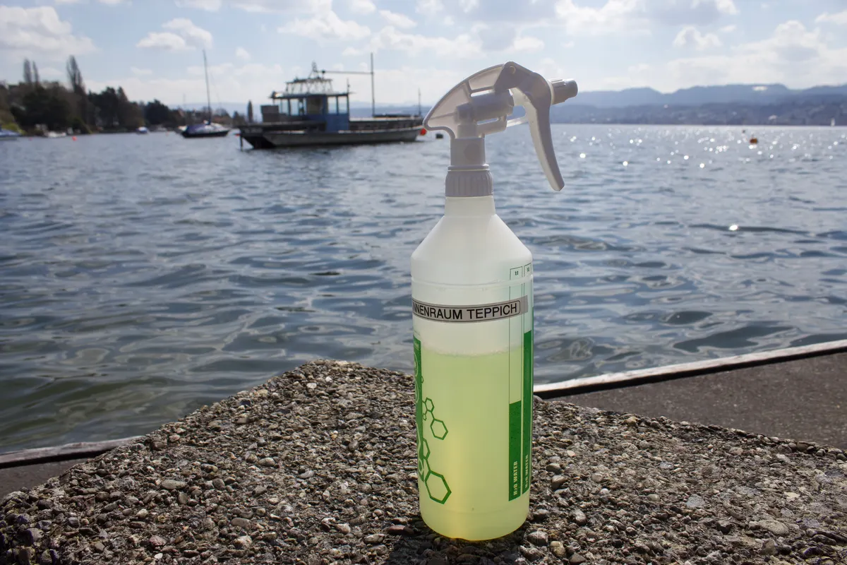 Glint Out fabric cleaner for interior cleaning by Lake Zurich